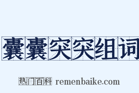 囊囊突突组词是什么意思的图片